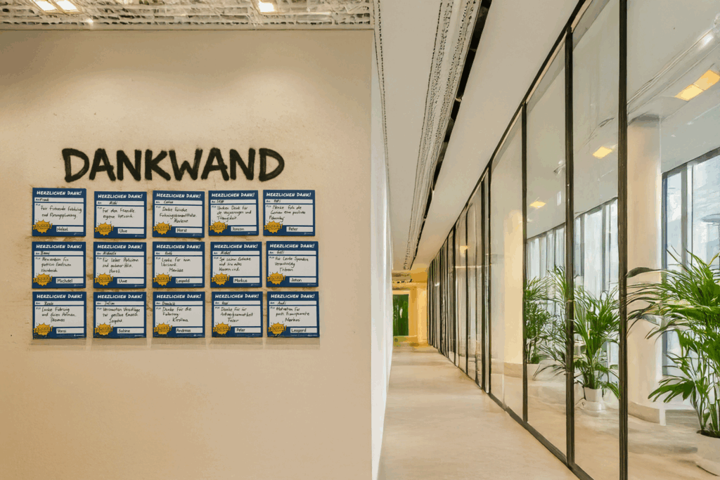 Dankwand – Erfolge sichtbar machen