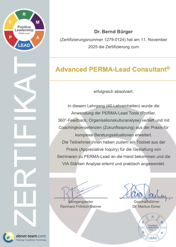 Advanced PERMA-Lead® Consultant